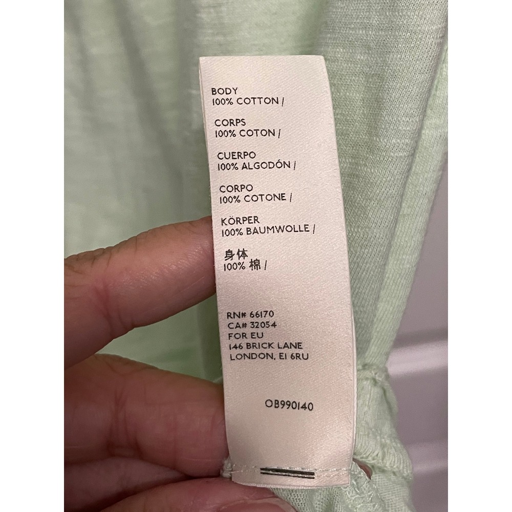 NWT We The Free People Arden Tunic Womens Green Oversized Slub Cotton - Picture 11 of 13